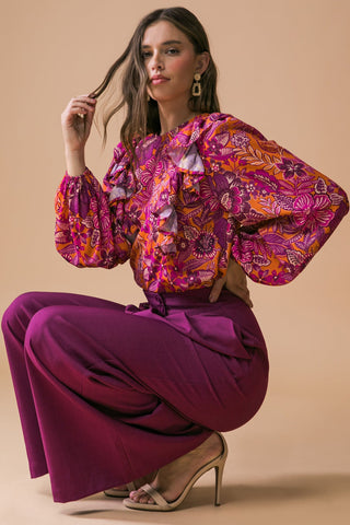 READY FOR WHAT'S NEXT WOVEN TOP - By Baano