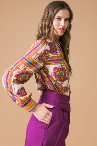 MAKE TODAY GREAT WOVEN TOP - By Baano