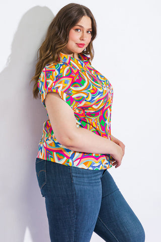 BEAUTIFUL BEGINNINGS WOVEN TOP - By Baano