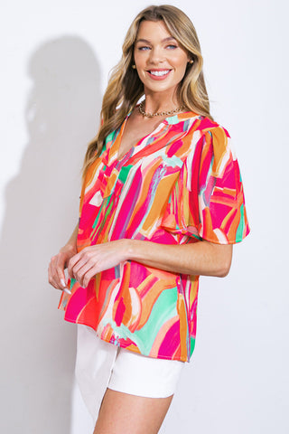 LEAN ON ME WOVEN TOP - By Baano