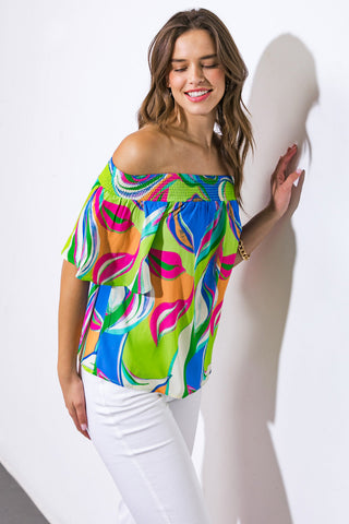 HOME OF THE FREE WOVEN TOP - By Baano