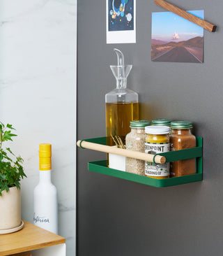 Magnetic Storage Caddy - Steel + Wood - By Baano
