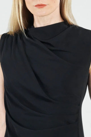 Sleeveless Ruched Midi Dress