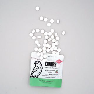 Wintergreen Toothpaste Tablets Canary