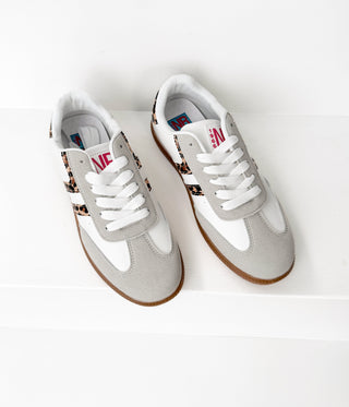 Stockholm Sneaker in White Leopard