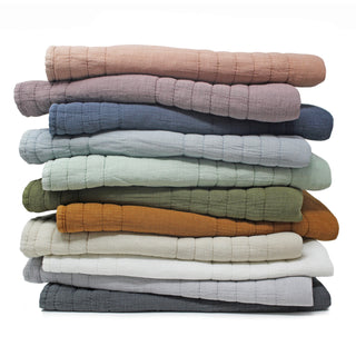 Stonewashed Cotton Quilt Set