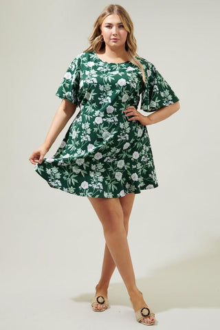 Kirby Floral Flouncy Mini Dress