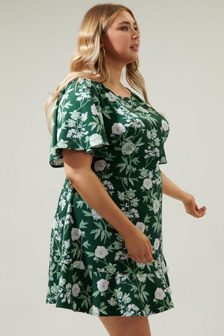 Kirby Floral Flouncy Mini Dress