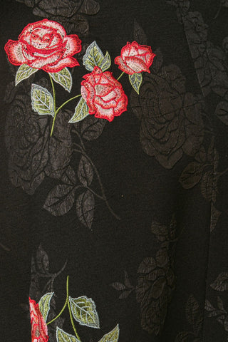 ROSE EMBROIDERY MIDI SKIRT - By Baano