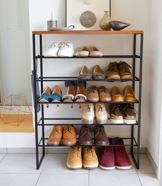 Six-Tier Shoe Rack (34" H) - Steel Yamazaki Home