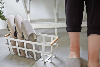 Storage Basket - Small - Steel + Wood - By Baano