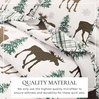 3-Piece Lodge Quilt - Wilderness Collection Great Bay Home