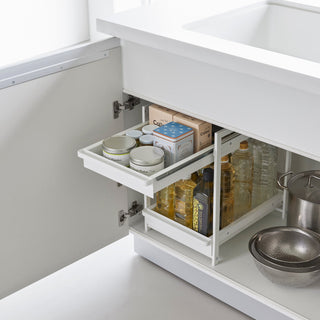 Two-Tier Pull-Out Shelf - Steel - By Baano