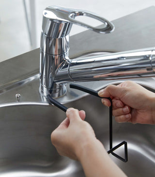 Faucet-Hanging Sponge Holder - Single - Steel - By Baano