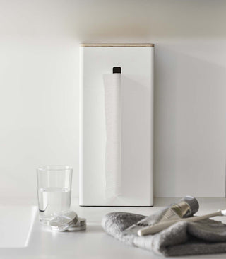 Two-Sided Tissue Case - Steel + Wood - By Baano