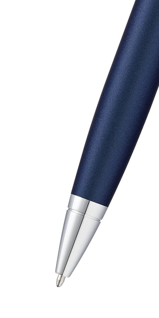 Calais™ Matte Metallic Midnight Blue Ballpoint Pen - By Baano