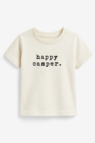Happy Camper Organic Cotton Short Sleeve Toddler T-Shirt