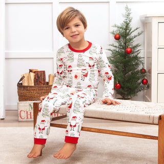 Christmas Santa Kid's Bamboo Pajama Set - By Baano