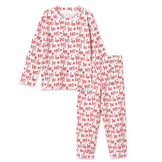 Christmas Bamboo Kids' Pajama Set Ho-Ho-Ho - By Baano