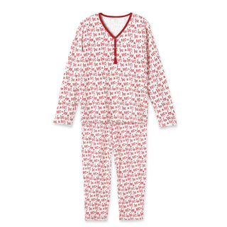 Christmas Bamboo Women's Pajama Set Ho-Ho-Ho - By Baano