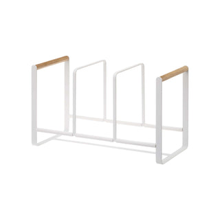 Vertical Plate Organizer - Steel + Wood - By Baano
