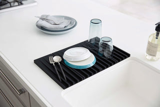 Folding Dish Drainer Mat & Trivet - Silicone - By Baano