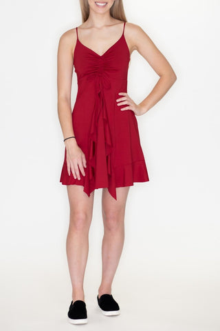 Waterfall Ruffle Dress