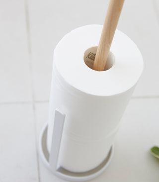Toilet Paper Stocker - Steel + Wood - By Baano