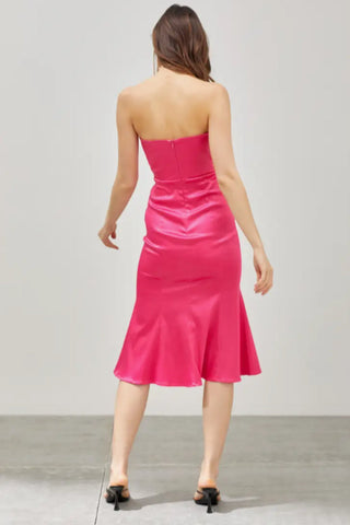 Tube Trumpet Midi Dress