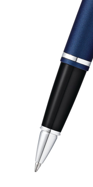 Calais™ Matte Metallic Midnight Blue Rollerball Pen - By Baano