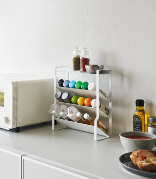 Four-Tier Slim Spice Rack - Steel - By Baano
