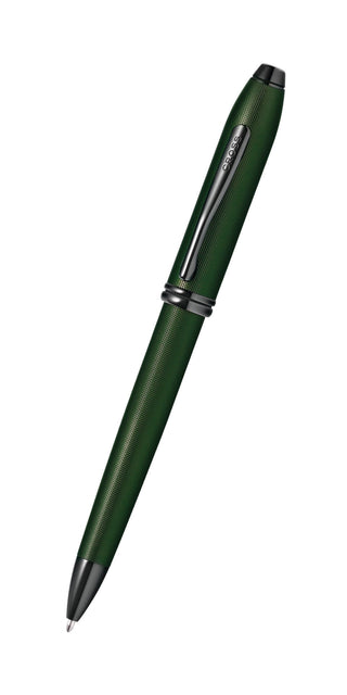 Townsend® Matte Green PVD Micro-knurl Ballpoint Pen - By Baano