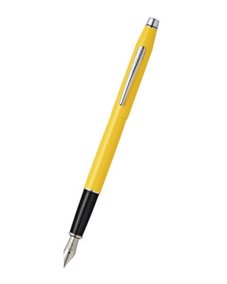 Classic Century® Sunrise Yellow Pearlescent Lacquer Fine Nib Fountain Pen - By Baano