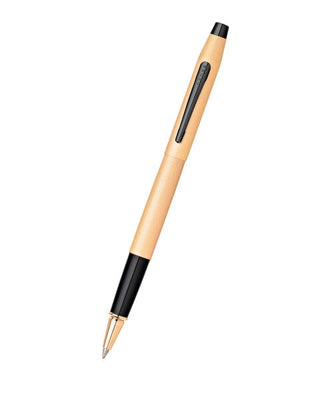 Classic Century® Brushed Rose-Gold PVD Rollerball Pen - By Baano