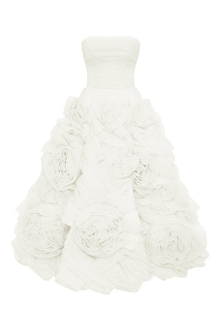 Unreal Sensibility Strapless Midi Dress - By Baano