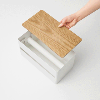 Paper Towel Dispenser - Steel + Wood - By Baano