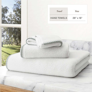 Cotton Border-Stitched 6-Piece Towel Set - Valery Collection Great Bay Home