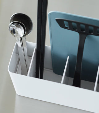 Utensil & Thin Cutting Board Holder - Steel - By Baano