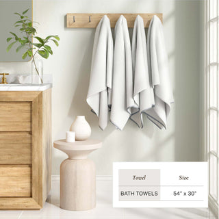 Cotton Border-Stitched 6-Piece Towel Set - Valery Collection Great Bay Home