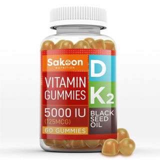 5000 IU Vitamin D3 With Vitamin K2 & Black Seed Oil - By Baano