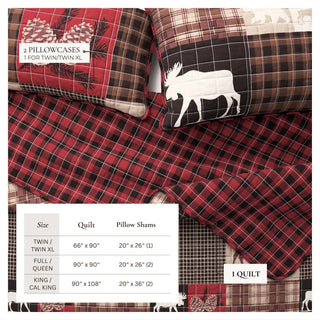 Rustic Landscape Quilt Set - Matthew Collection Great Bay Home