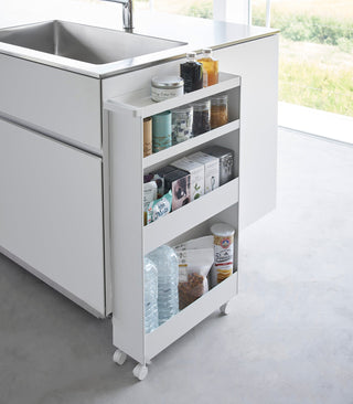 Slim Rolling Wagon (31.7" H) - Steel - By Baano