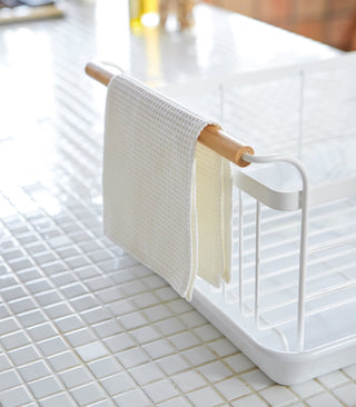 Dish Rack - Steel + Wood Yamazaki Home