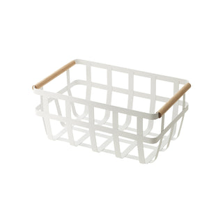 Storage Basket - Medium - Steel + Wood - By Baano