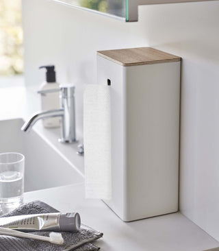 Two-Sided Tissue Case - Steel + Wood - By Baano