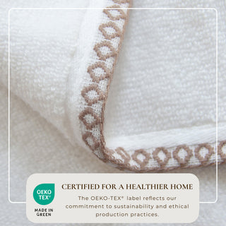 Cotton Border-Stitched 6-Piece Towel Set - Valery Collection Great Bay Home