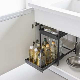 Two-Tier Pull-Out Shelf - Steel - By Baano
