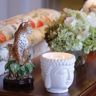 White Buddha Candle - By Baano