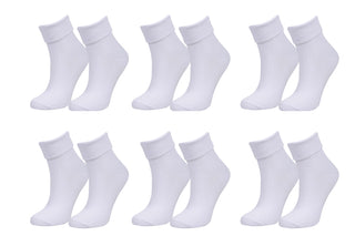 98% Organic Cotton Luxury Women's Socks 6-Pack.