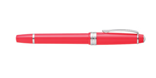 Bailey Light Polished Coral Resin Rollerball Pen - By Baano